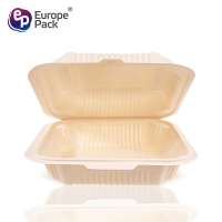 New arrival corn starch tableware 8' biodegradable disposable lunch box