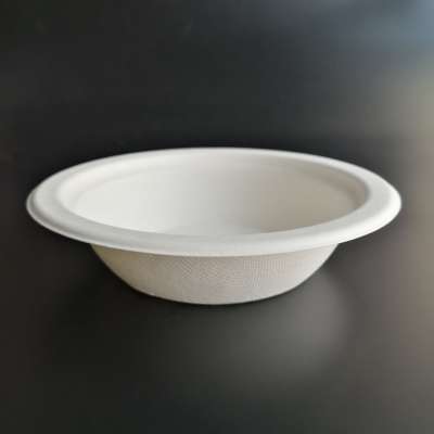 Wholesale 12 oz 16 oz Eco Friendly 100% Biodegradable Bagasse Sugarcane Salad Bowl Soup Paper Pulp Take away Disposable Bowl